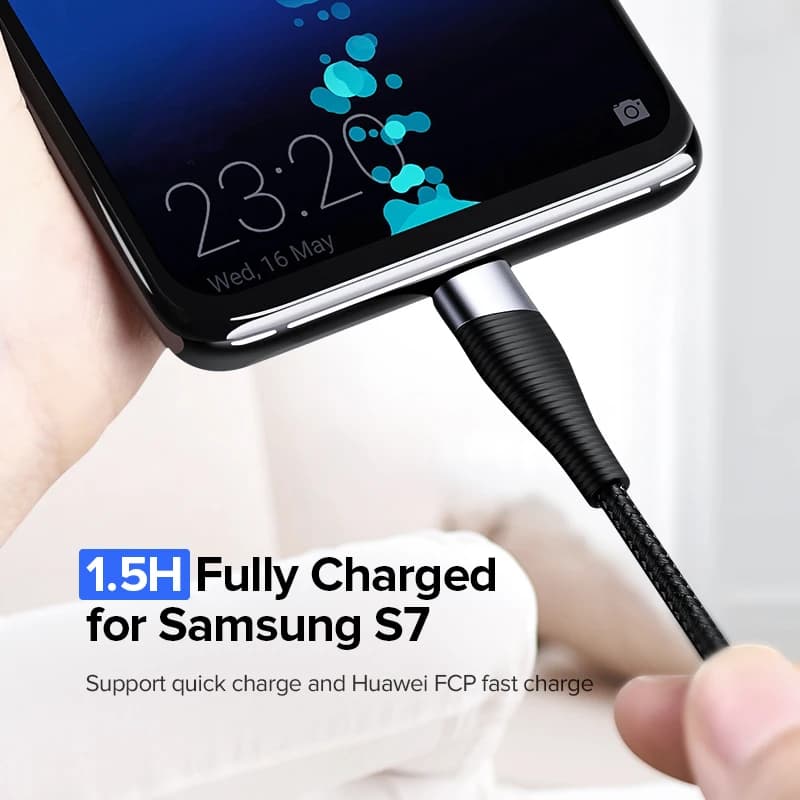 كابل Micro USB للشحن السريع من UGREEN لهواتف شاومي ريدمي نوت 5 برو و4 وأندرويد وسامسونج S7 - 3