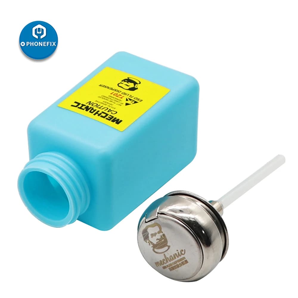 MECHANIC Alcohol Bottle 180ML Plastic Liquid Container for iPhone Repair Motherboard Cleaning ESD Fluid Dispenser Mechanic Tools - 5