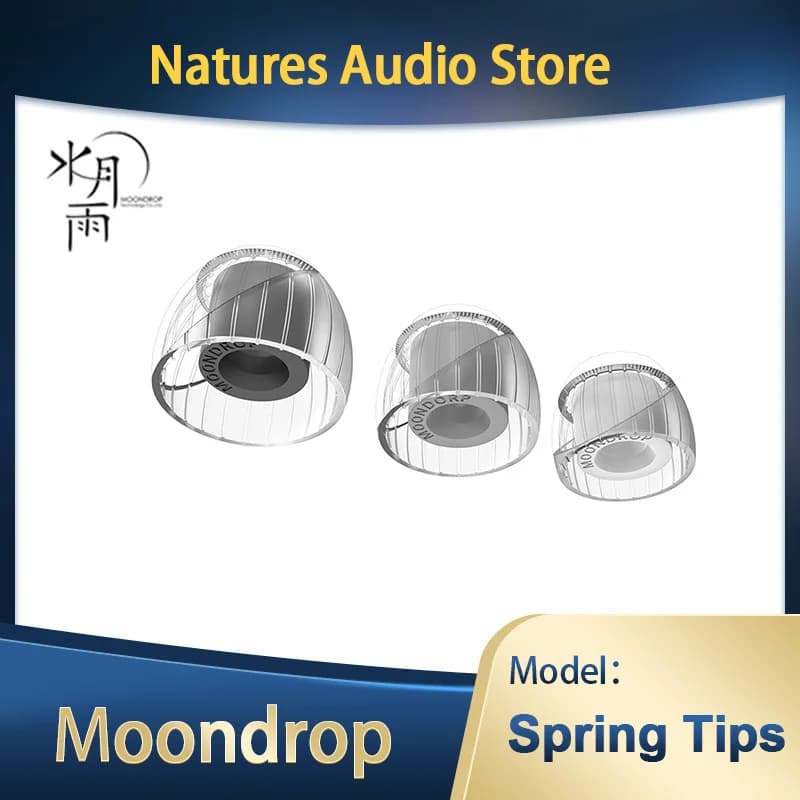 Moondrop Spring tips Silicone Eartips Ear cap tips for True Wireless Bluetooth Earphone  for Earphones Earphone Silicone Case