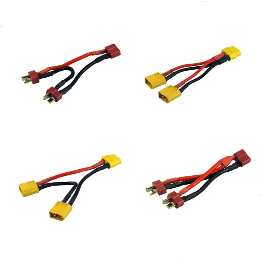 دينز EC3 EC5 JST XT60 XT90 XT90S MPX تamiya تسلسلي متوازي بطارية محول موصل مع 20/12/10awg سلك كابل لهواية RC - 5