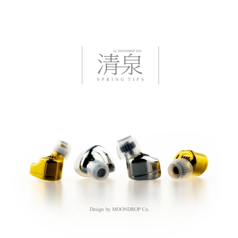 Moondrop Spring tips Silicone Eartips Ear cap tips for True Wireless Bluetooth Earphone  for Earphones Earphone Silicone Case - 4