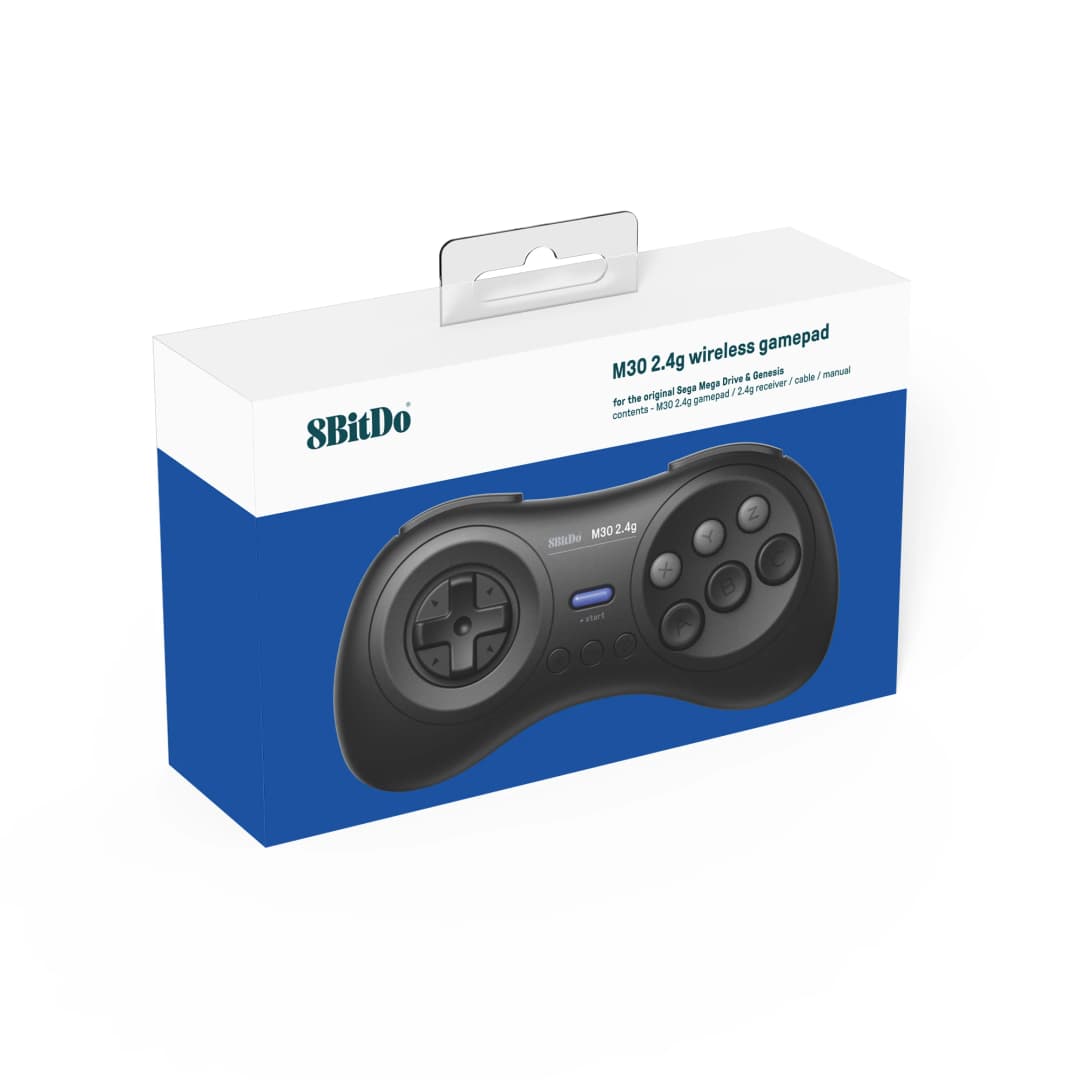 8BitDo M30 يد تحكم لاسلكية 2.4G لأجهزة Sega Genesis وSega Mega Drive الأصلية - Sega Genesis - 6