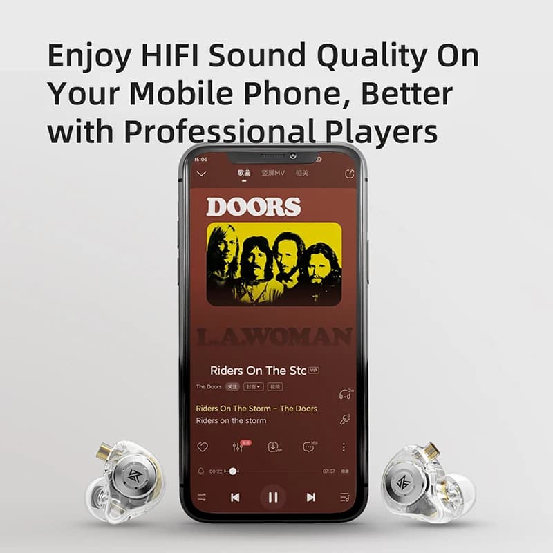 سماعات أذن KZ EDX Pro السلكية داخل الأذن، سماعات أذن معدنية HIFI باس مع ميكروفون، سماعة رياضية مع إلغاء الضوضاء - 5