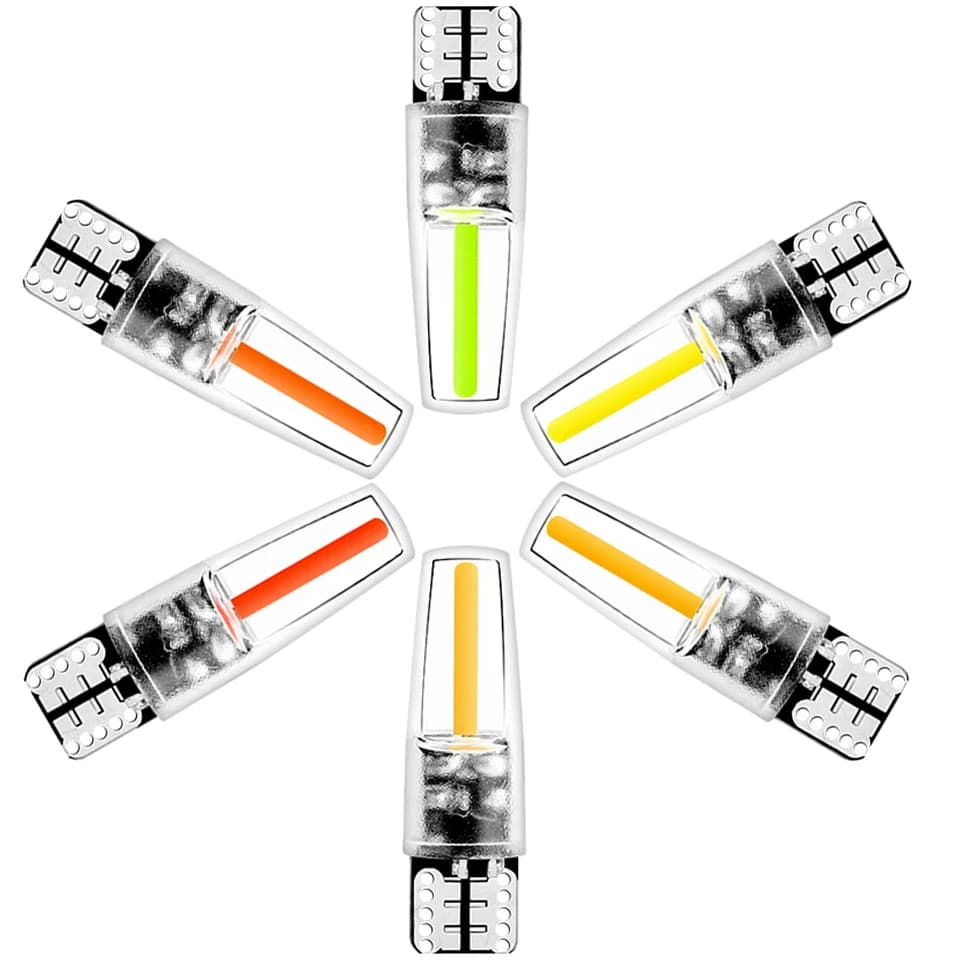 1Pcs Newest W5W led T10 filament cob 360 degree car light Led auto automobiles reading dome wedge bulb lamp DRL car styling 12v - 4