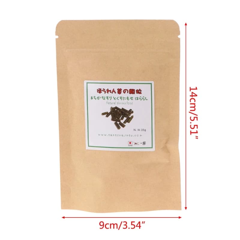 طعام الجمبري الأحمر البلوري مكونات طبيعية من السبانخ لحوض أسماك الأكواريوم - 6