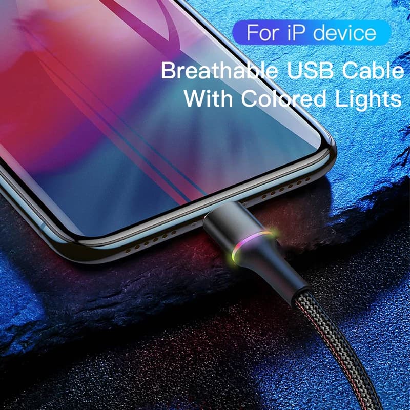 كابل يو اس بي بيسوس لآيفون 6 7 8 بلس 11 12 13 برو XS ماكس X XR شحن سريع 18 واط كابل بيانات يو اس بي لشاحن آيباد - 6