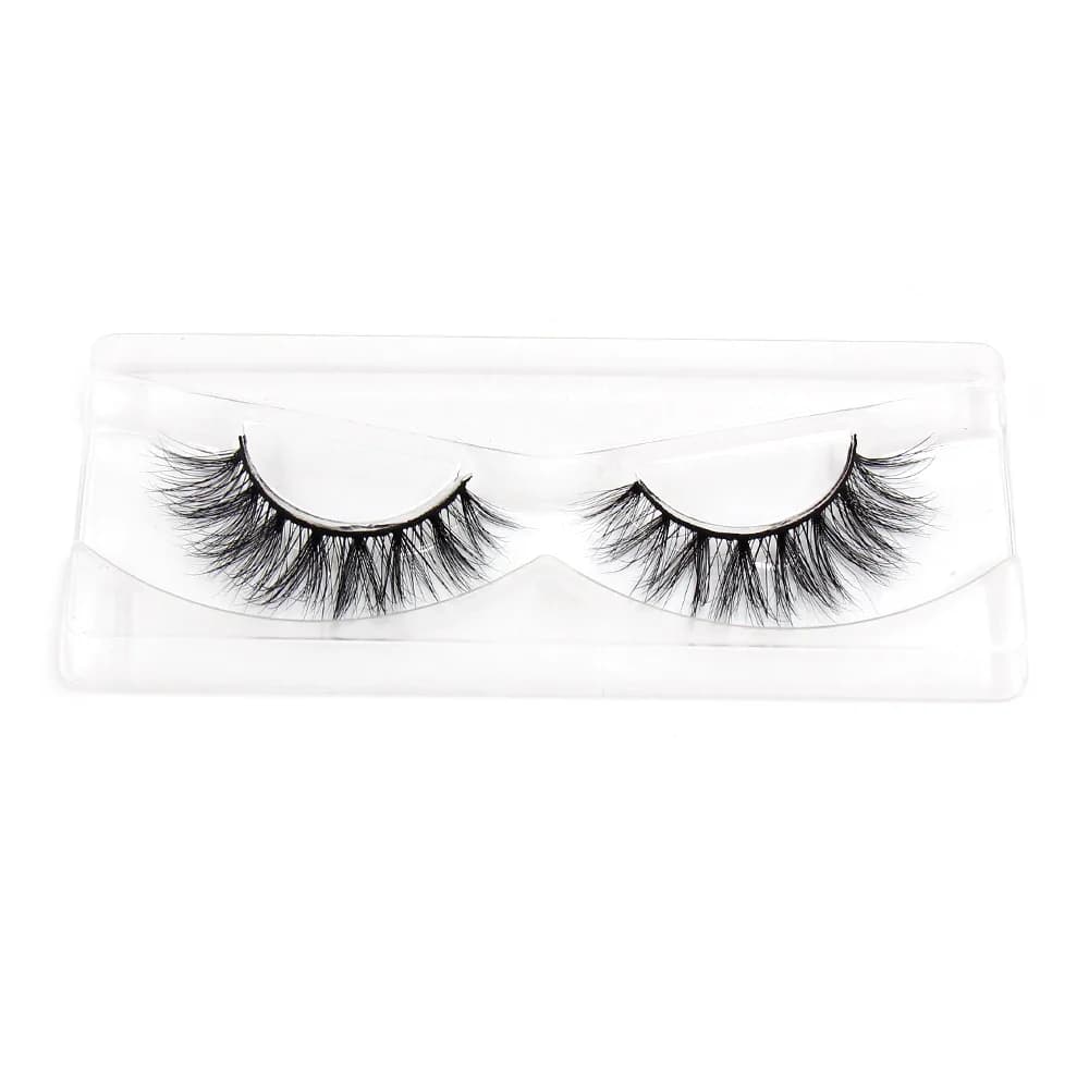 LEHUAMAO 5D Mink Hair False Eyelashes Wispy Cross Natural Mink Lashes Fluffy Eyelash Extension Tools Makeup Handmade Eye lashes - 3