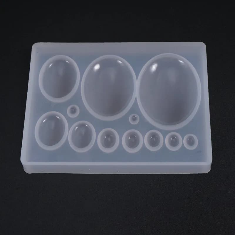 SNASAN Cute Beads Cube Triangle Silicone Mold For Jewelry Earrings Pendant Making Resin UV Epoxy Resin Molds Crafts DIY Tool - 5