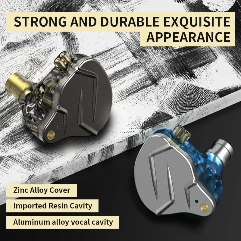 KZ ZSN Pro Metal Earphones 1BA+1DD Hybrid Technology HIFI Bass Earbuds In Ear Monitor Headphones Sport Noise Cancelling Headset - 6