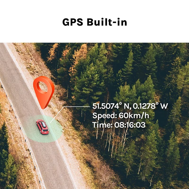 70mai Dash Cam Pro Plus A500S Built-in GPS ADAS,wifi Car DVR 1944PHD Recoeding Support Rear Cam 24H Parking Monitor,Night Vision - 4