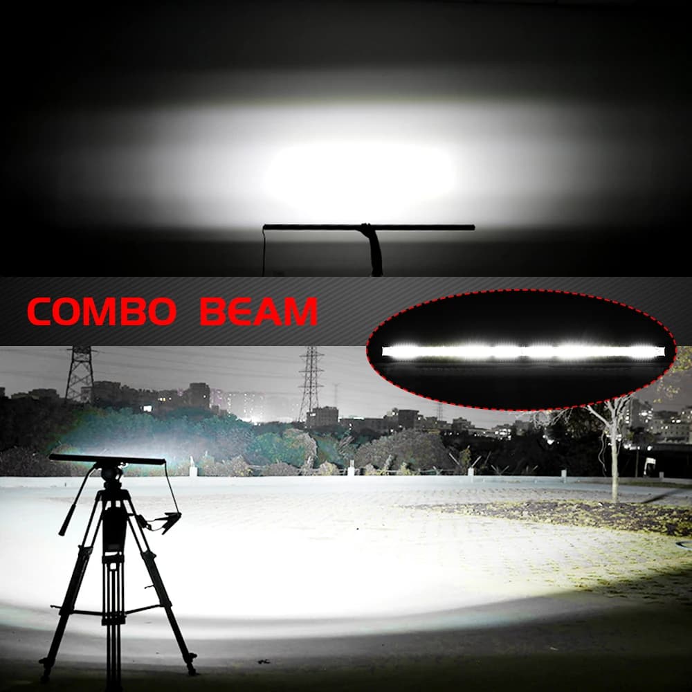 CO LIGHT 10D 10 20 30 بوصة 52 واط 104 واط 156 واط LED شريط إضاءة العمل كومبو 4x4 إضاءة LED للطرق الوعرة للجرار القوارب شاحنات 4WD 4x4 ATV - 5