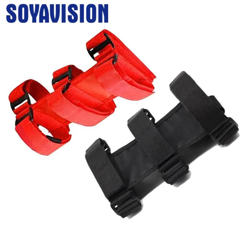 Universal Oxford Car Roll Bar Fire Extinguisher Holder Large & Small Size for Jeep Wrangler TJ JK JL 1997-2022 Car Accessories - 2