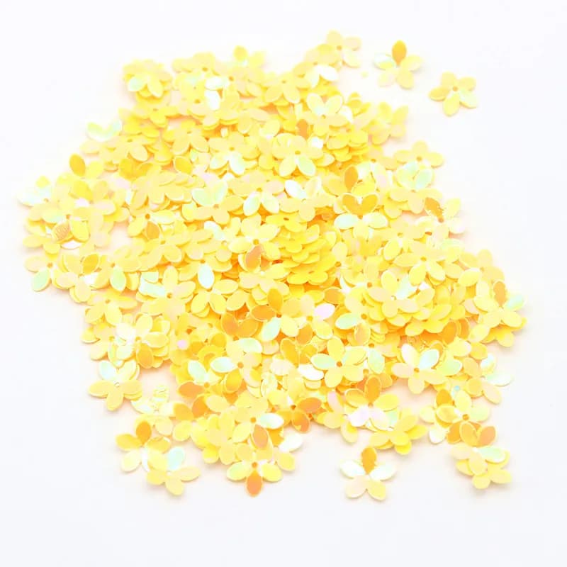 10mm 10g Five-Leaf Flower-Shaped PVC Bulk Mixed Sequined Star Glitter Sewing Clothing DIY Home Decoration Accessories Crafts - 6