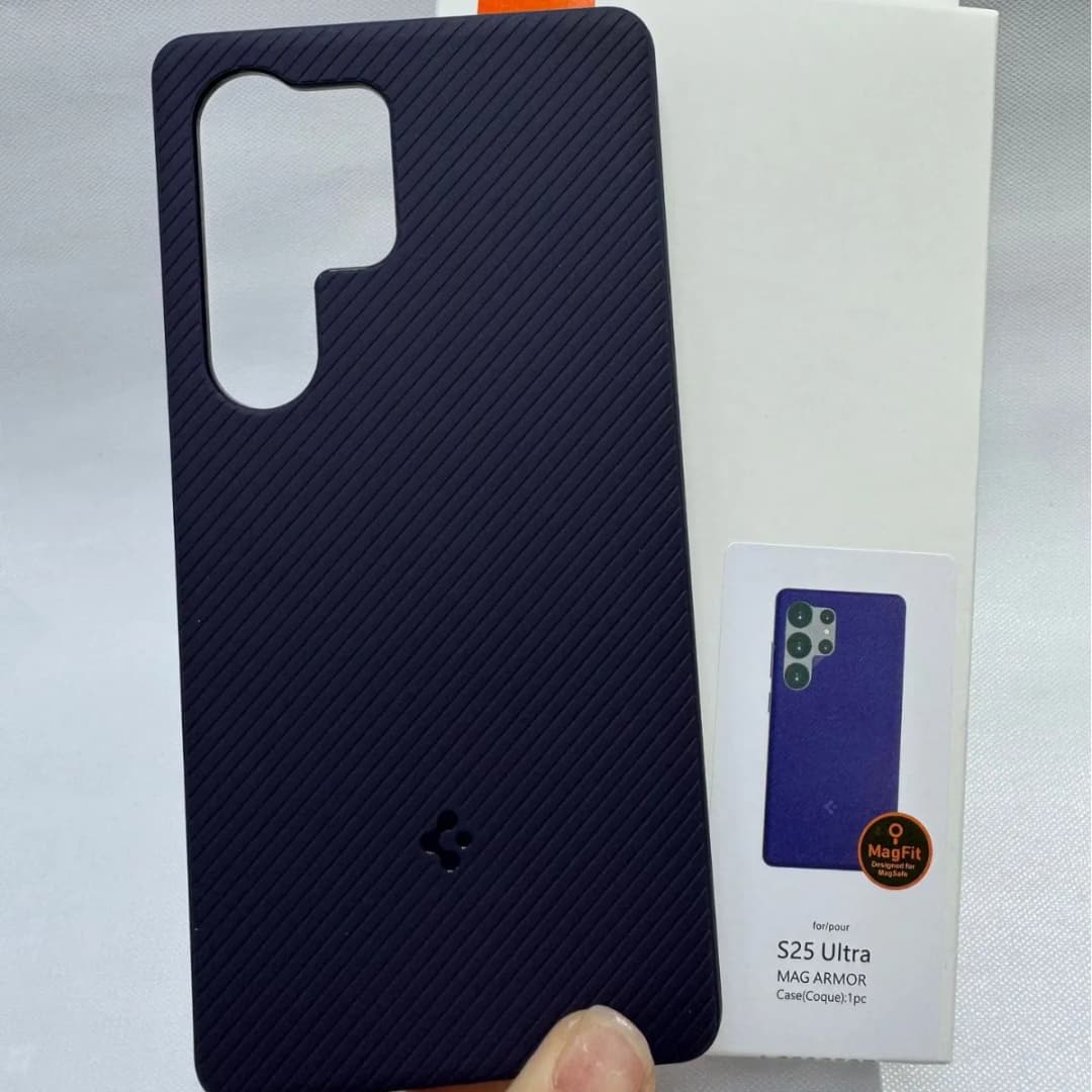 Original Spigen Soft Silicone Magnetic Phone Case For Samusng Galaxy S26 Ultra S25 Plus S25 For Magsafe Shockproof Matte Cover - 5