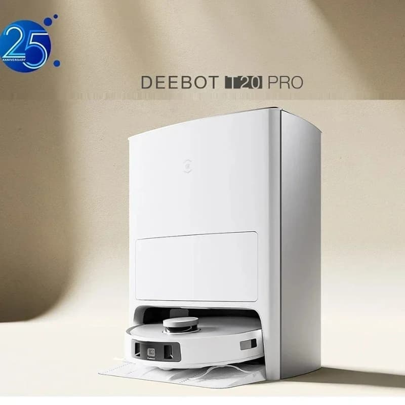 Ecovacs DEEBOT T20 PRO PLUS Robot Vacuum 6000Pa 55℃ Hot Water Mop 5200mAh X1 OMNI Upgrade Robots De Limpieza Comerciales