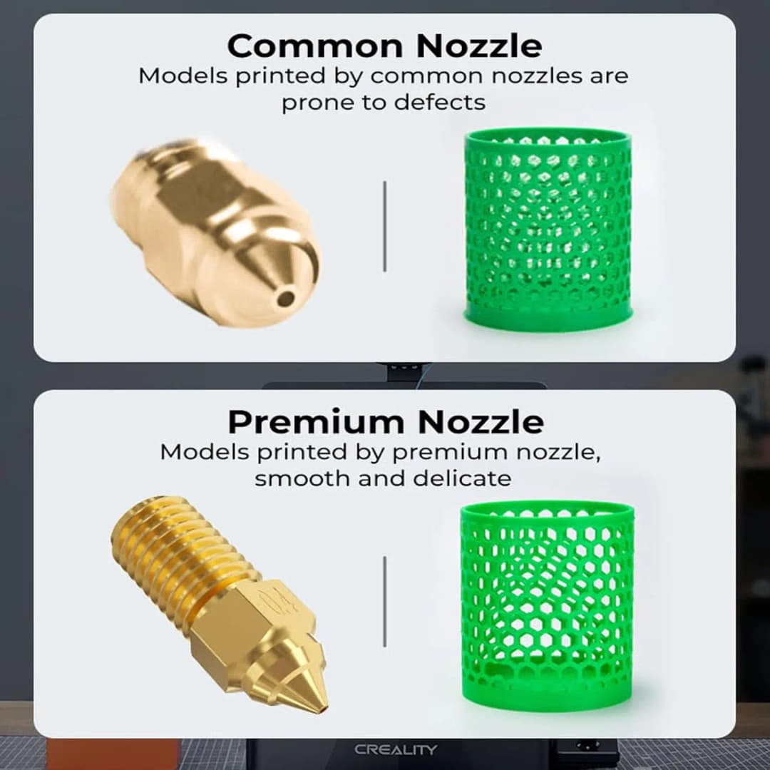 Creality official Ender 3 V3 SE Brass Nozzle Kit High-Speed Brass Nozzles  3D Printer Parts for Ender 3 V3 SE/Ender 5 S1/Ender 7 - 2