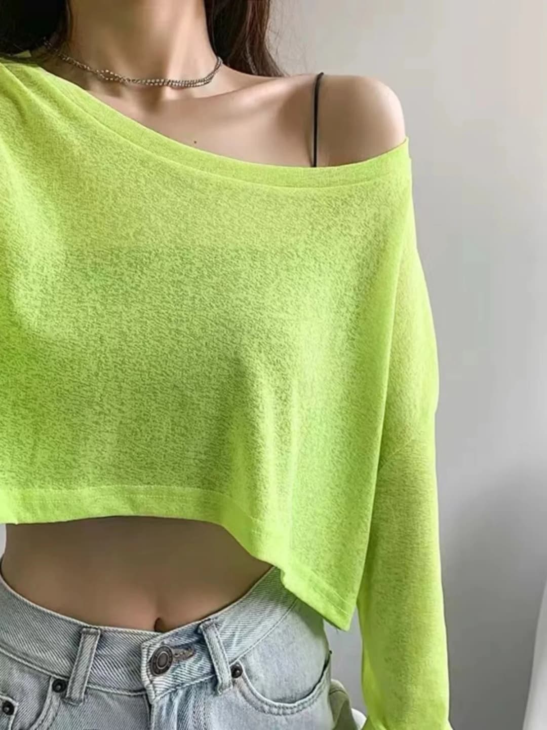 Loose Short Sleeveless Jazz Dance T-shirt Women's Hiphop Street Style Sun Protection Long Sleeve Top Thin Wide Leg Pants - 4