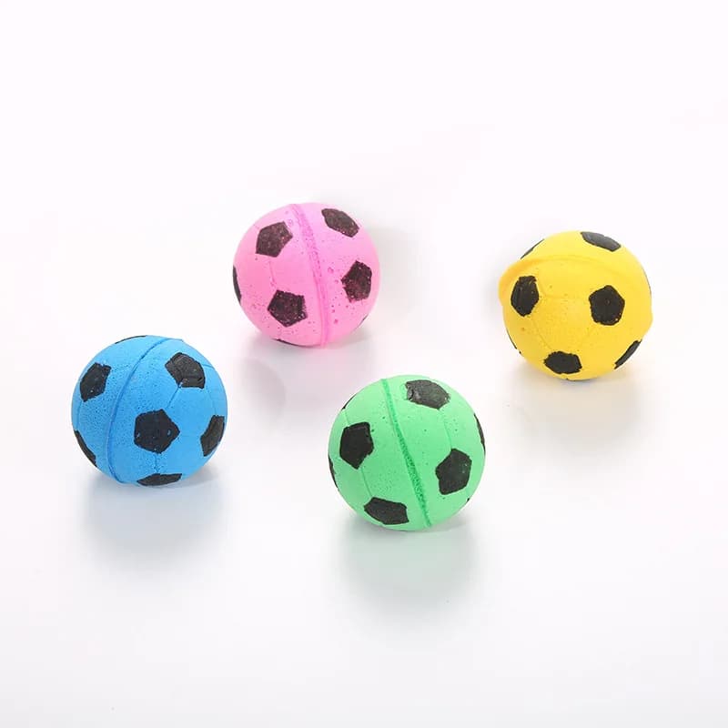 1/3/5/10 Pcs Professional Latex Foam Football Pet Dog Toy Funny Pets Toys Squeaky Ball Dog Cat Interactive Training Accessories - 4