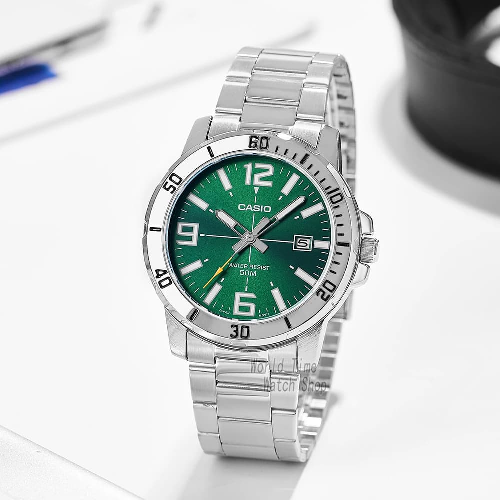 Casio watch for men top brand luxury set Waterproof Quartz watch Simple atmosphere reloj mujer MTP-VD01D-3B - 2