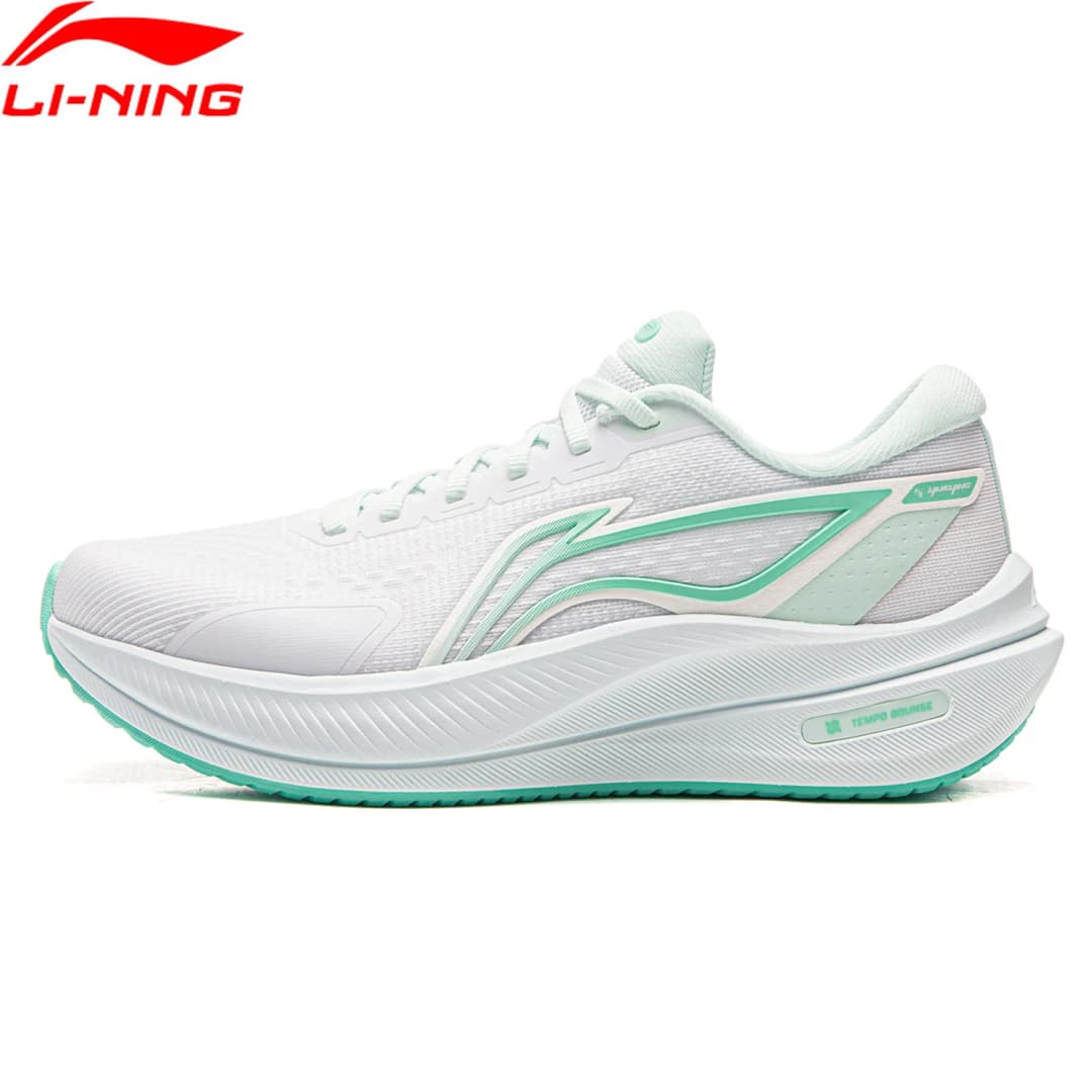 Li-Ning Women's YUEYING 5 Optimized Cushion Running Shoes with Wide Toe Box TEMPO BOUNSE Reflective LiNing Sneaker ARHW004