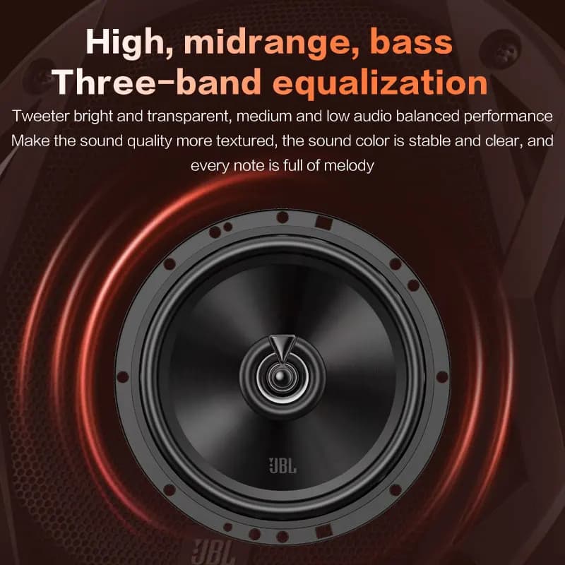 JBL car audio speaker 6.5-inch HIFI sound effect 480W full-band range car speaker treble midrange subwoofer stereo speaker - 3