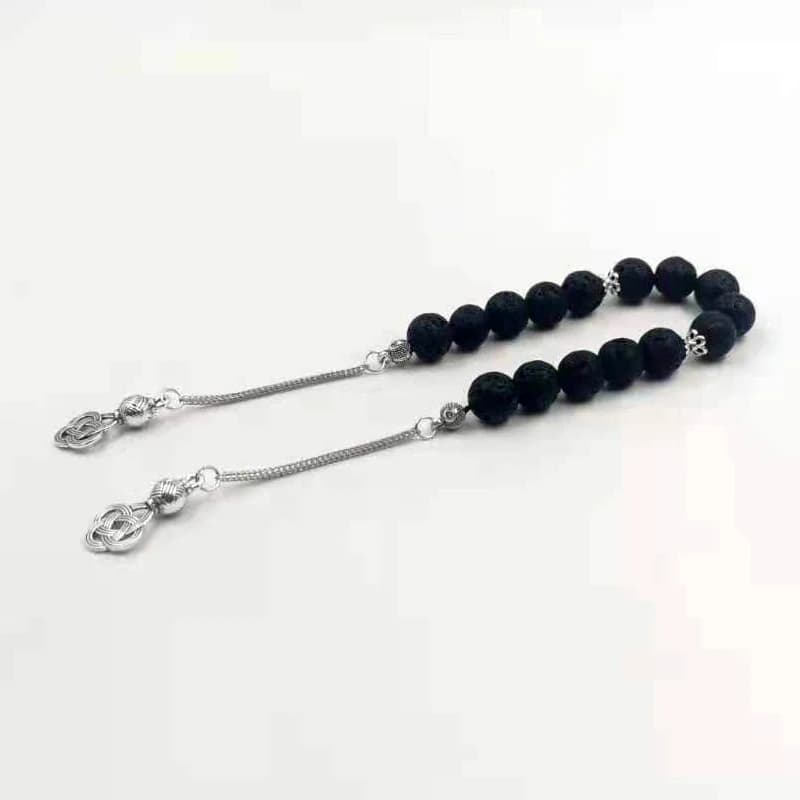 Tasbih Lava Bead Turkish Jewelry Bracelet Natural Volcanic Stone prayer beads Eid gift misbaha - 6