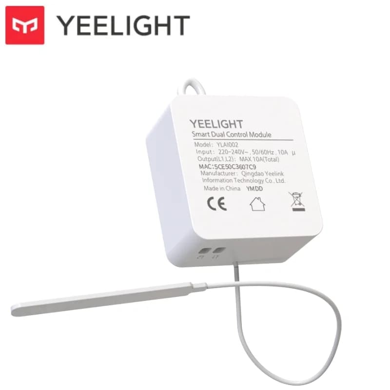 وحدة تحكم مزدوجة ييليت الذكية 220V تحكمRelay لاسلكي ثنائي الاتجاه للمنزل الذكي مناسب لتطبيق منزل مي - 2