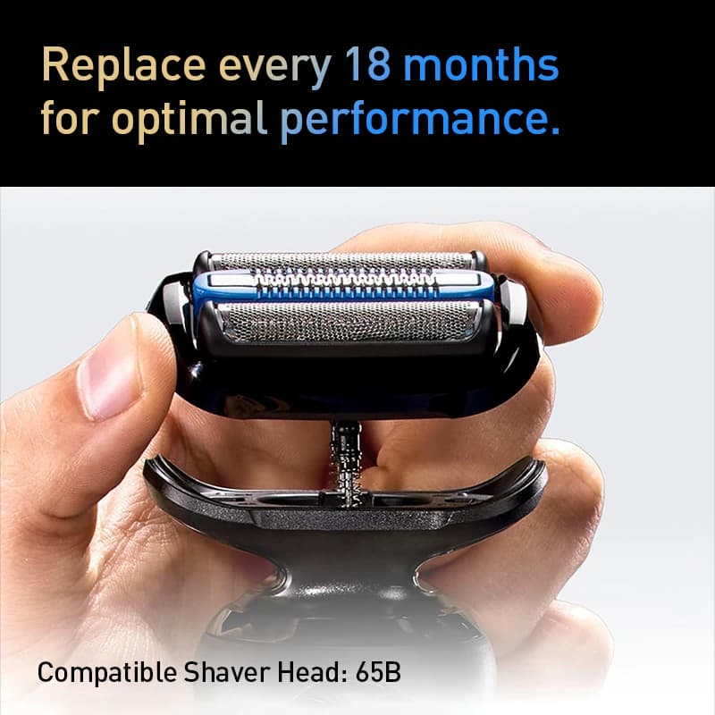 ماكينة حلاقة كهربائية براون سلسلة 5 برو 53-N20010cs SkinAir حلاقة لطيفة AutoSense طاقة متكيفة رأس عائم 4D للحلاقة الجافة والمبللة - 6