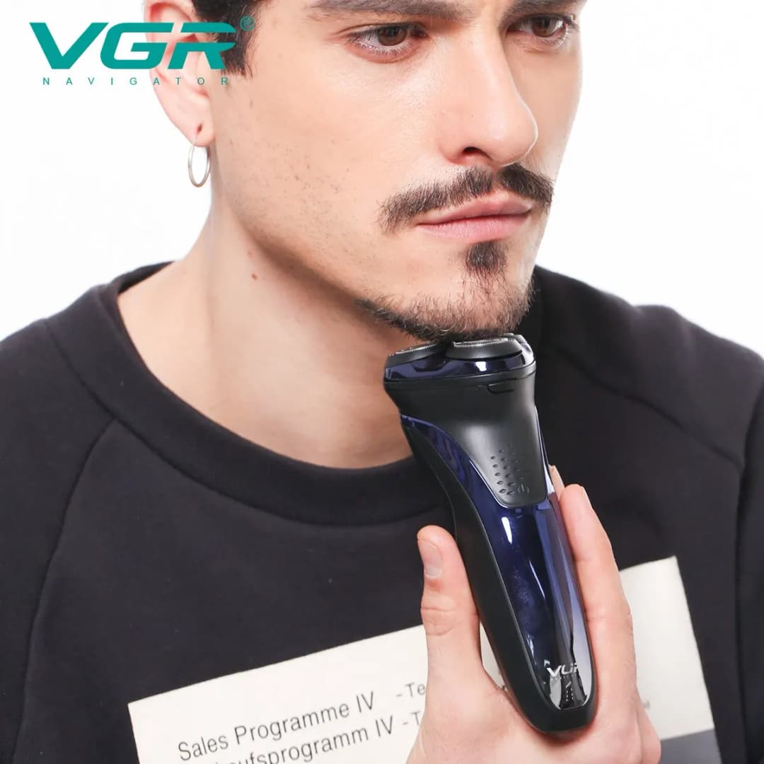 VGR Electric Shaver Professional Razor Waterproof Beard Trimmer Rotary 3D Floating Shaving Rechargeable Electric for Men V-306 - 6