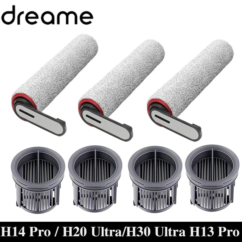 Dreame H14 Dual / H14 Pro / H14 / H20 Pro Plus / H20 Ultra / H30 Ultra Vacuum Cleaner Roller Hepa Filter Accessories