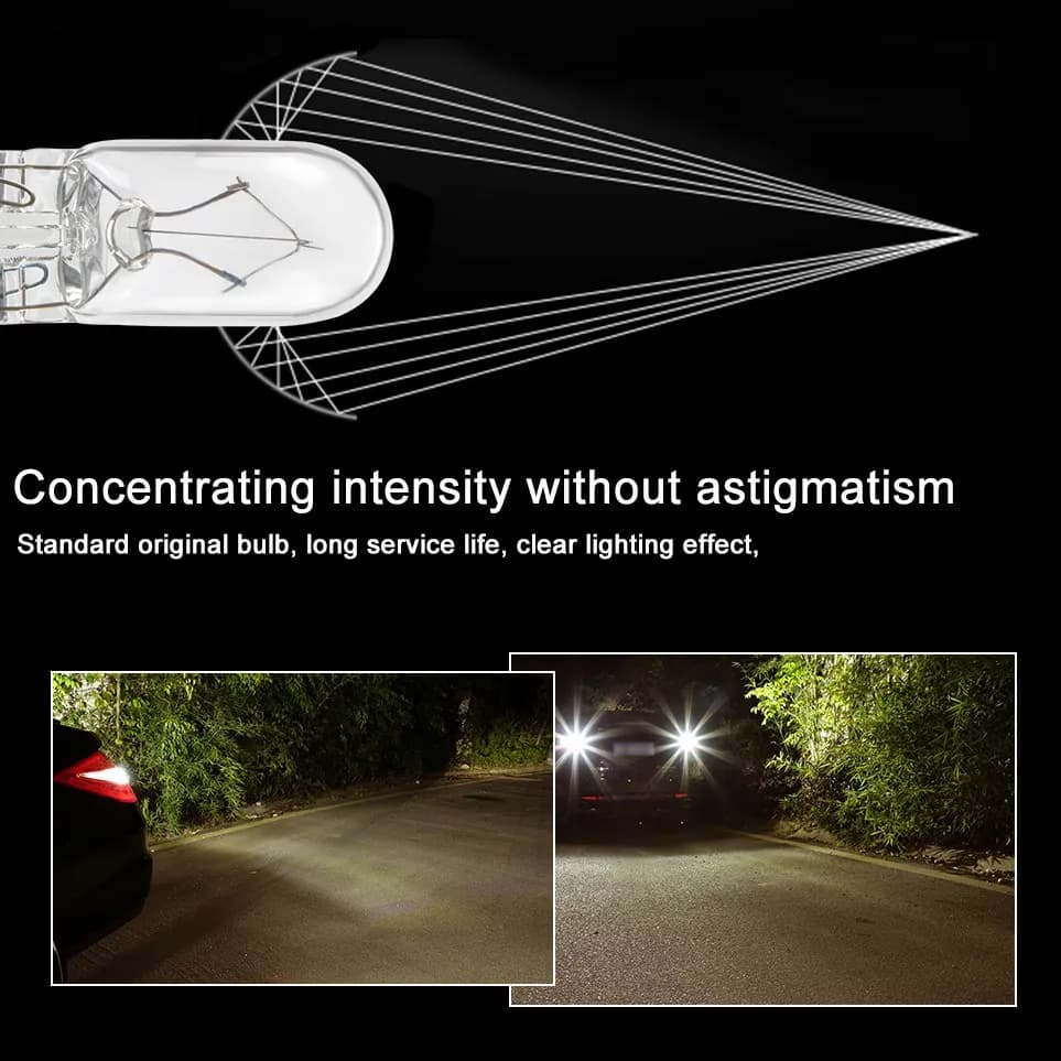 10 قطعة T10 W5W LED سيارة ضوء لمبة القراءة ضوء سيارة مصباح هالوجين 194 168 لسيارة الفجوة ضوء العنبر الأزرق الأصفر الأحمر اللون الزجاج مصباح - 5