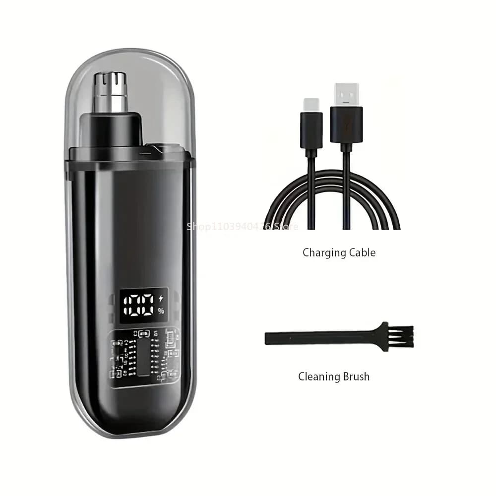 Electric Nose & Ear Trimmers for Men USB Rechargeable  Portable Mini Compact Design with Fast Charge Electric Grooming Kit - 6