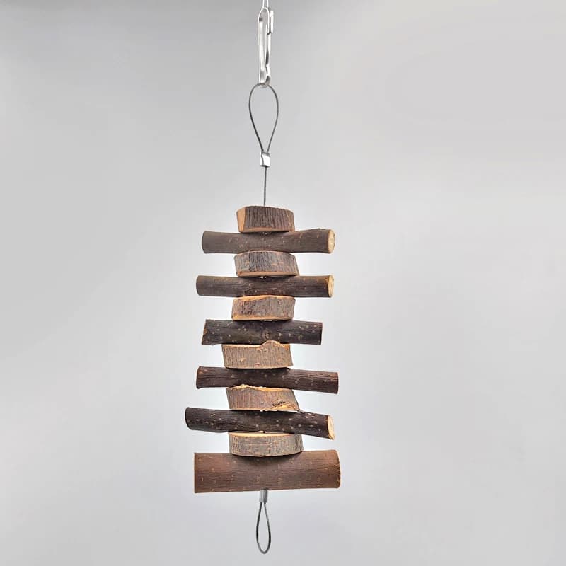 لعبة مضغ للأرانب من الخشب الطبيعي، عصا مضغ لأسنان الحيوانات الصغيرة مثل الأرانب والشينشيلا والهامستر والخنازير الغينية D9207 - 4