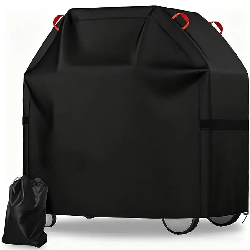 210D Outdoor BBQ Grill Cover Dustproof Waterproof Windproof Fabric Barbecue Cover for Gas Charcoal Electric Barbe Accessories - 6