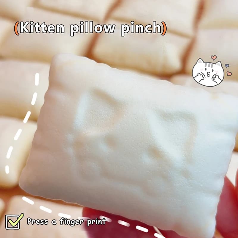 هريرة وسادة بطيئة الارتفاع انتعاش بطيء oy محاكاة البسكويت الإجهاد الإصدار اليد الاسترخاء ألعاب التململ الهدايا الكبار لعبة حسية