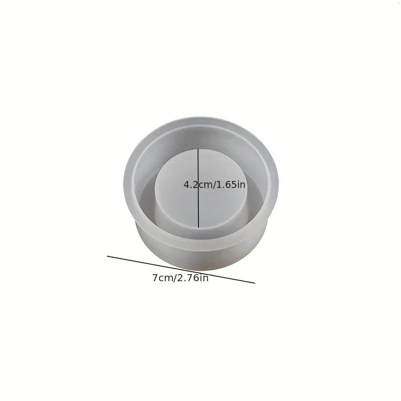 Gypsum Candle Holder Shape Silicone Mold Epoxy Resin DIY Polymer Clay Concrete Tool Room Table Jewelry Making Mould - 4