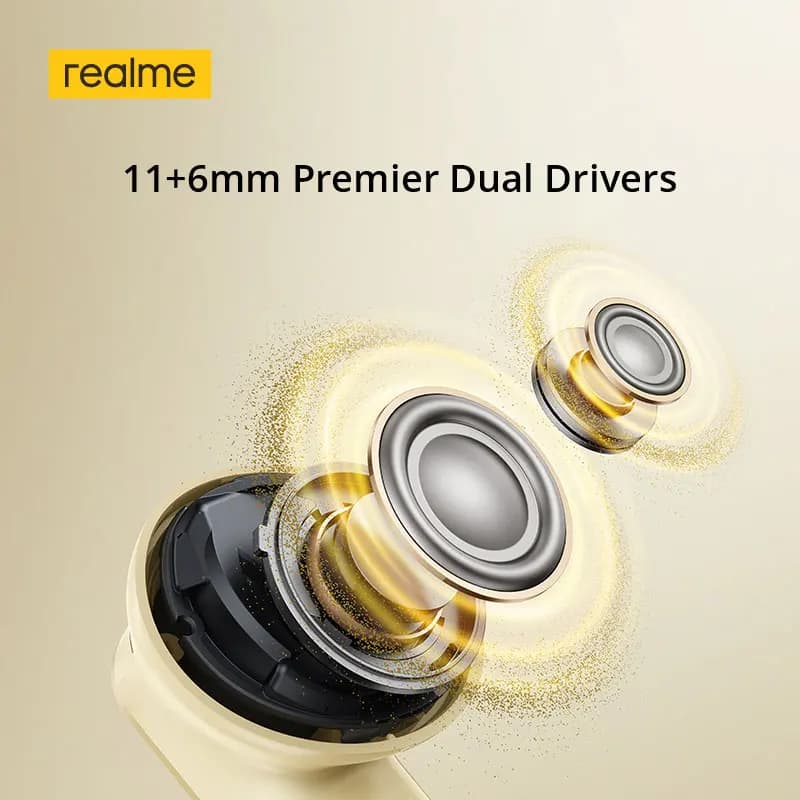 Global Version realme Buds Air 8 55dB Ultra Depth Noise Cancellation True Wireless Earphone Bluetooth 5.4 Earbuds LHDC 5.0 IP55 - 3