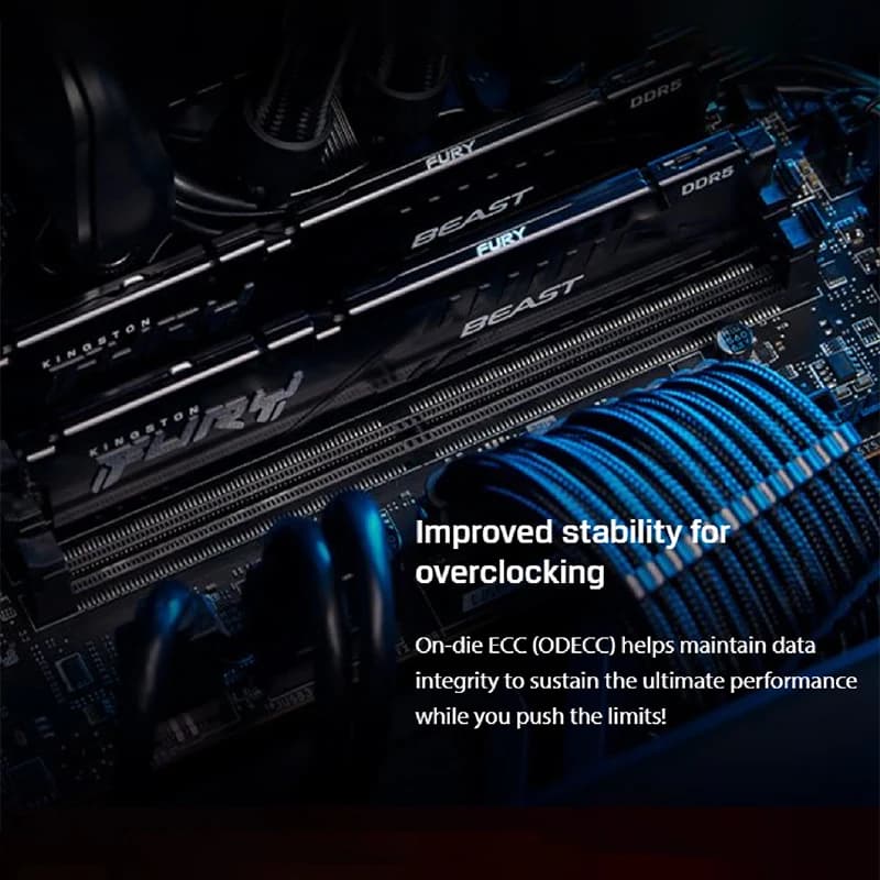 Kingston Fury Beast DDR5 Memory 16 8GB 4800 5200 5600MHz Desktop for AMD Intel CPU Motherboard Memory RAMs 288 PIN memory module - 4