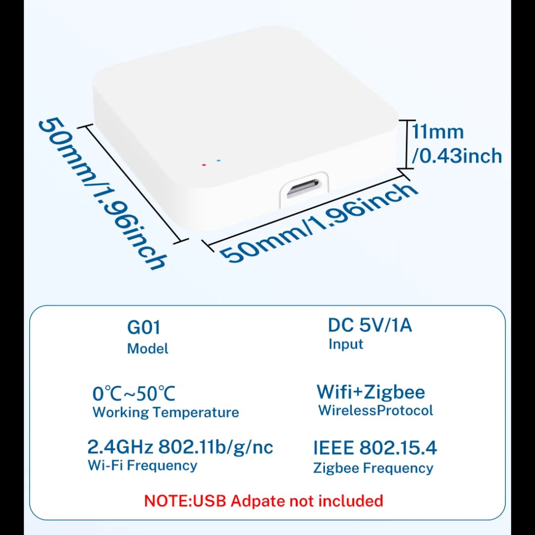 مركز بوابة Tuya Zigbee 3.0 جسر لاسلكي للمنزل الذكي جهاز أتمتة بتحكم عن بعد عبر تطبيق Smart Life يعمل مع Alexa وGoogle - 6