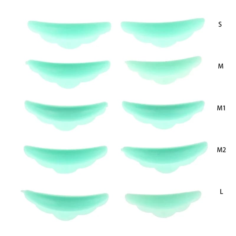 5 Pair Silicone Curlers Curl Eyelash Pads Eyelash Extension Perm Tools Multicolor Eyelash Lifting Kit Accessories Reusable - 6