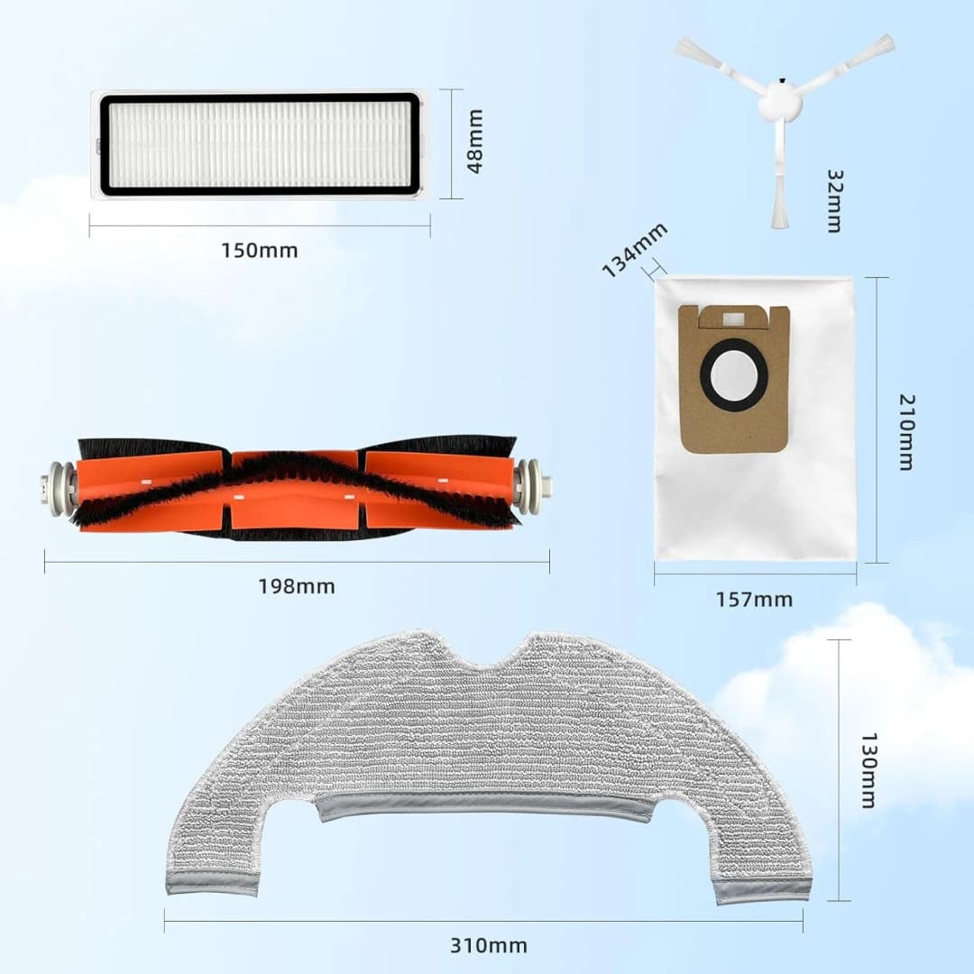 Dreame Bot D10 Plus RLS3D Robot Vacuum Cleaner Hepa Filter Mop Main Side Brush Dust Bag Replacement Parts Accessories - 4