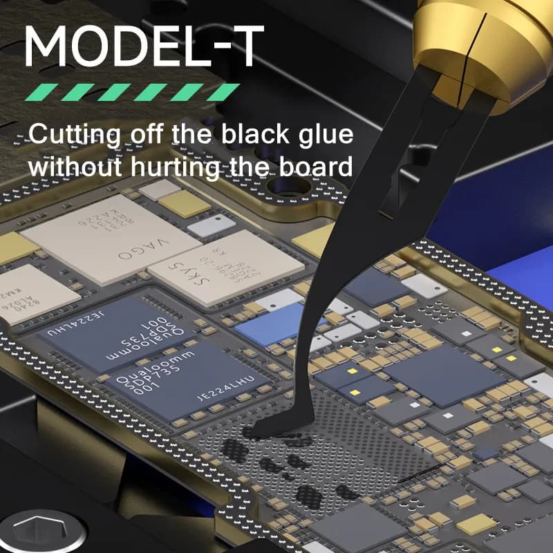 مجموعة شفرات قطع إزالة الغراء MECHANIC Assassin 5 لمجموعة سكين تفكيك الإطار الأوسط للوحة الأم للهاتف المحمول - 6