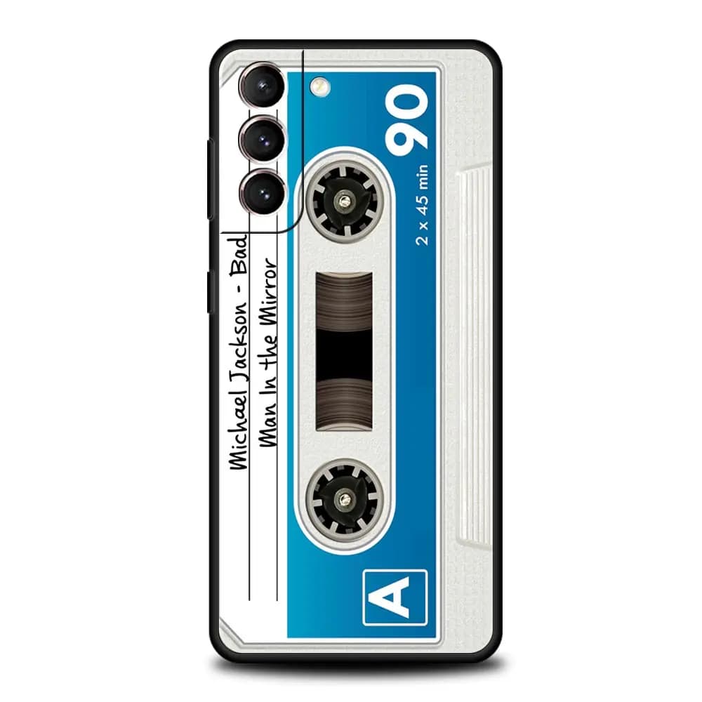 Vintage Tape Camera Gameboy Case For Samsung Galaxy Plus S24 S23 S22 S21 S20 Ultra FE 5G Plus S9 S10 S10E Phone Cover Black - 4