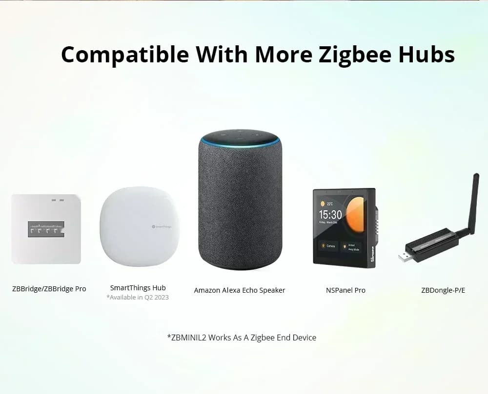 SONOFF ZBMINI L2 Zigbee Smart Switch Mini L2 Zigbee ZBMINIL2 No Neutral Wire Two-Way Control Required 1-Gang  Alexa Google Home - 6