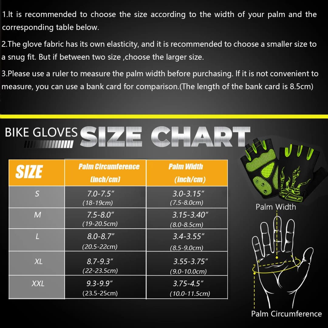 MOREOK Bike Gloves Breathable 5mm Gel Pads MTB Mountain Road Bicycle Gloves Shock-absorbing Half Finger Cycling Gloves Men Women - 6