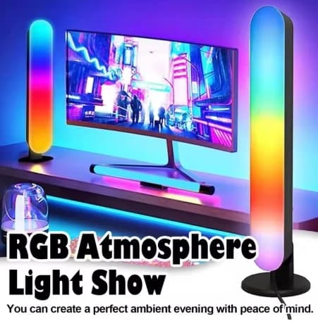 إضاءة إيقاع الموسيقى RGB نموذج محدث قابل للشحن عبر USB ديكور عيد الميلاد شريط إضاءة RGB لسطح المكتب إيقاع الموسيقى - 6
