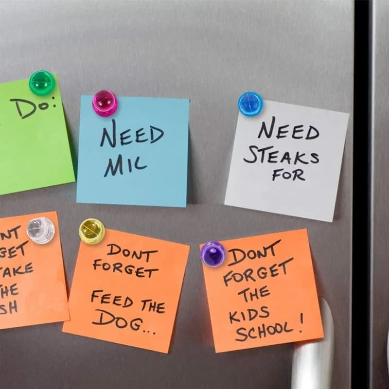 Strong Neodymium Noticeboard Pin Magnets Fridge DIY Whiteboard Uses in Office Advertising Education and Other Pur 10pcs - 5
