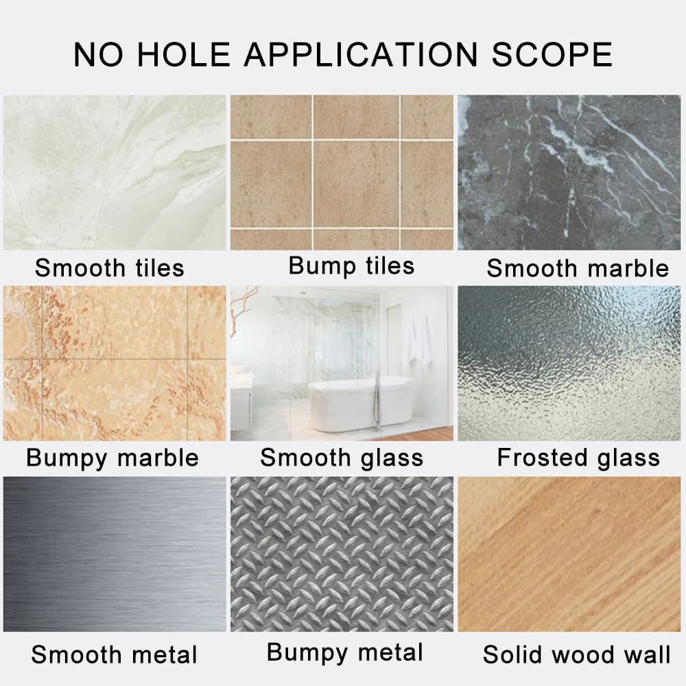 Bathroom Stainless Steel Razor Holder Storage Hook Wall Men Shaving Shaver Shelf Punch Free Razor Rack Accessories Organization - 5