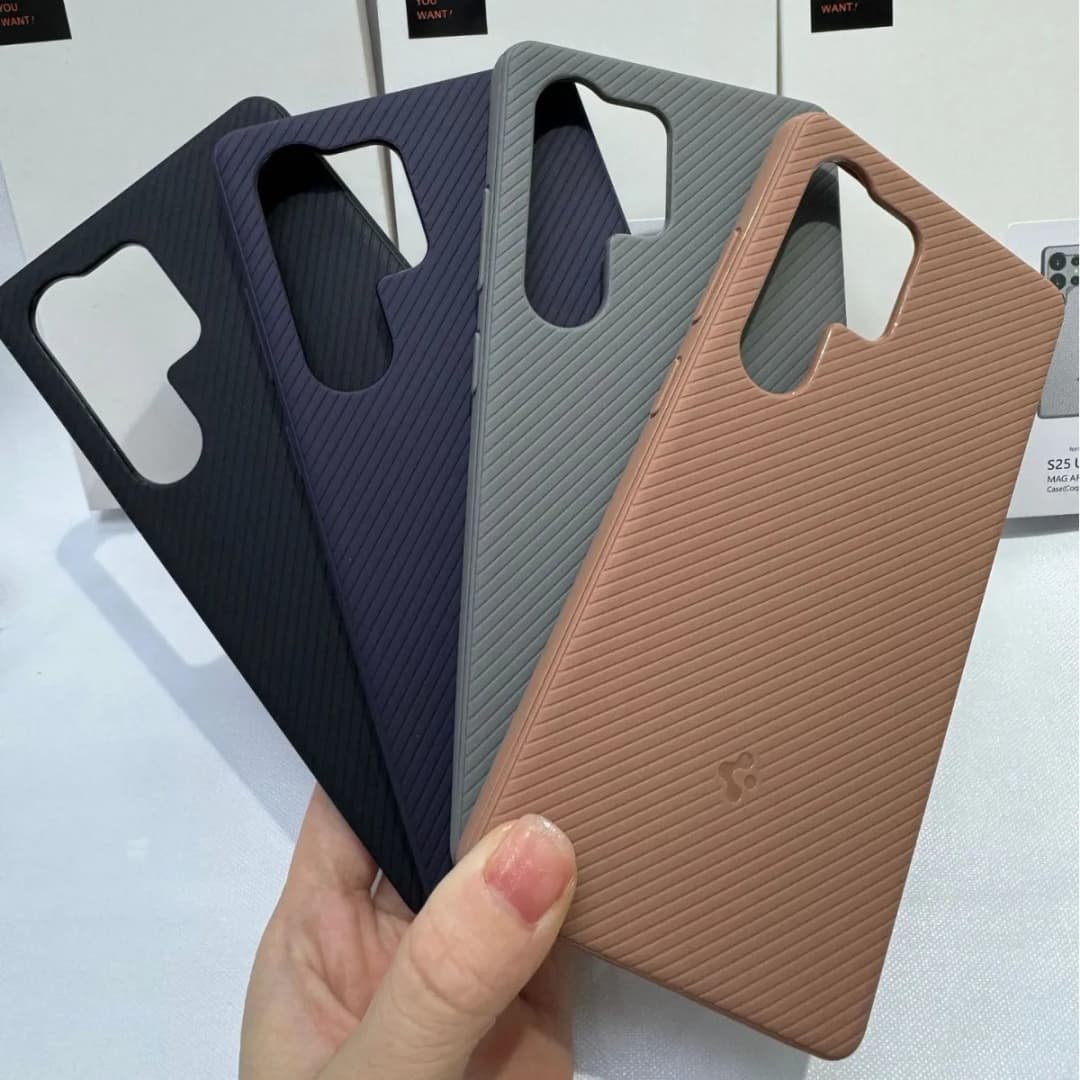Original Spigen Soft Silicone Magnetic Phone Case For Samusng Galaxy S26 Ultra S25 Plus S25 For Magsafe Shockproof Matte Cover - 2