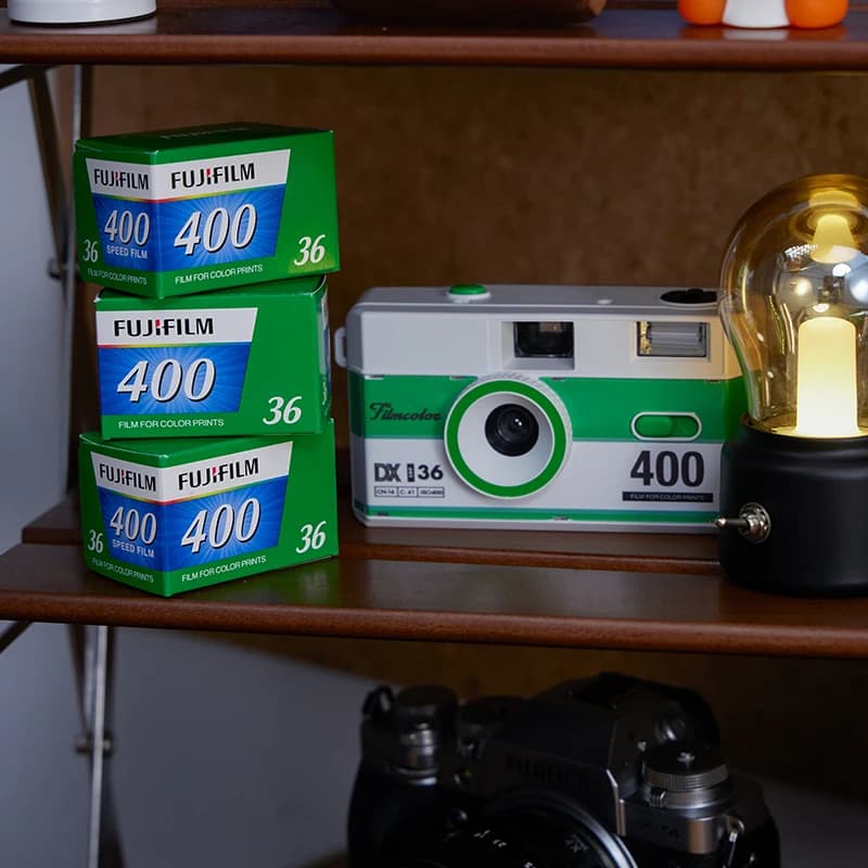 فوجيفيلم فيلم 35mm فوجيفيلم C400 وفوجيفيلم كاميرا C400 علبة هدية رترو آلة فيلم هدية عيد ميلاد طالب